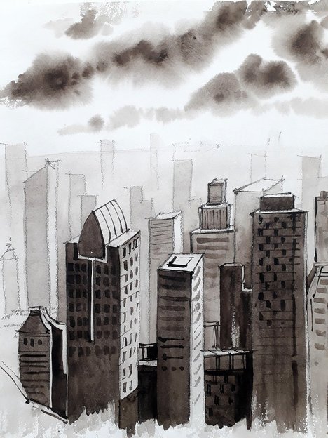 Гризайль. Городской пейзаж - Куцаева (2016)_0.jpg